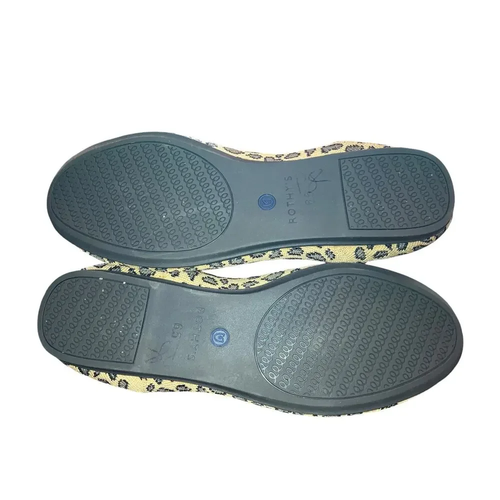 Women’s Rothy’s The Loafer in Retired Pattern Spotted Cheetah, size 6.5